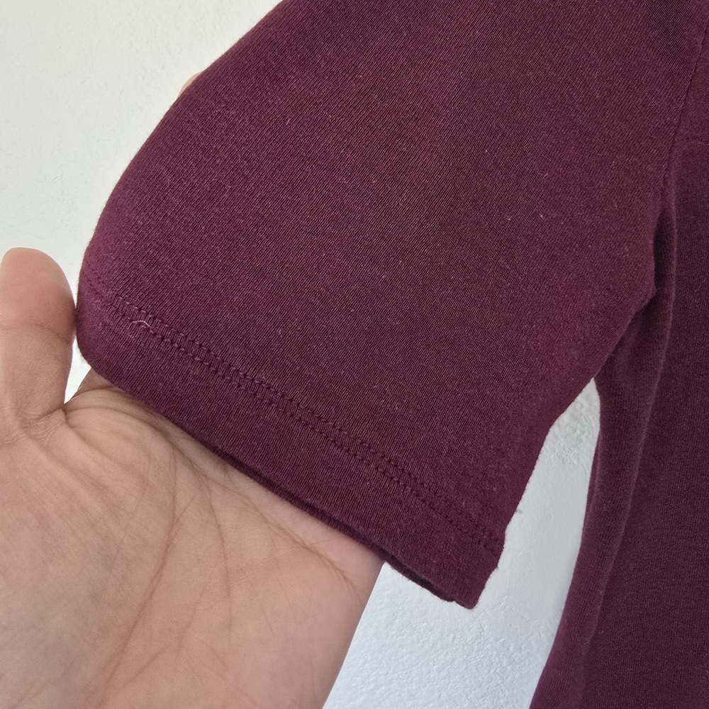 Gap Women's Medium Mock Neck Top Stretch Rib Knit Cotton Modal Basic Neutral - Picture 4 of 5